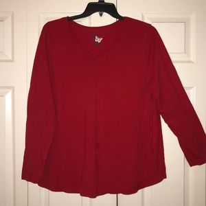 ❤️ Just My Size Red Long Sleeve Shirt